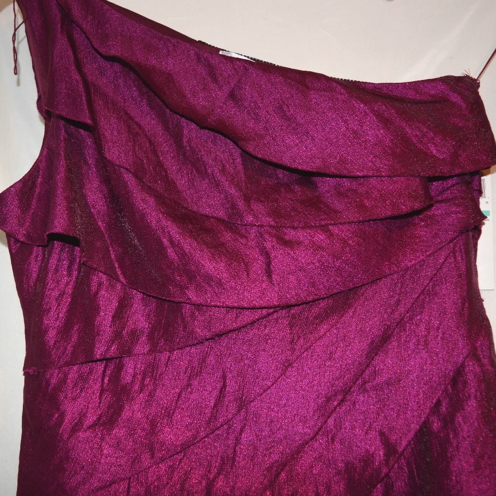 🎁NWT LONDON TIMES SHIMMERY TIERED COCKTAIL DRESS - Picture 7 of 8